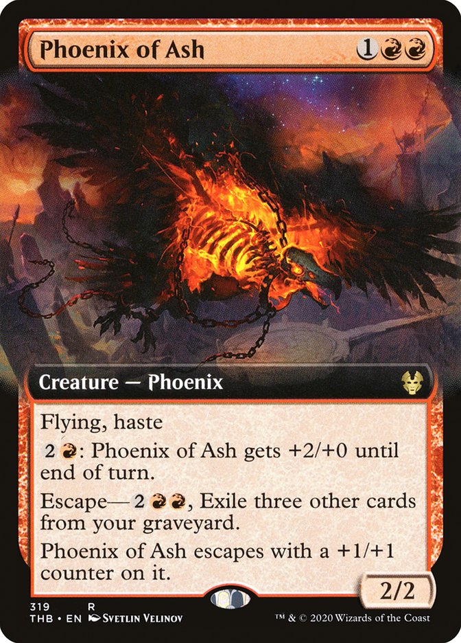 Phoenix of Ash (Extended Art) [Theros Beyond Death] | Good Games Modbury