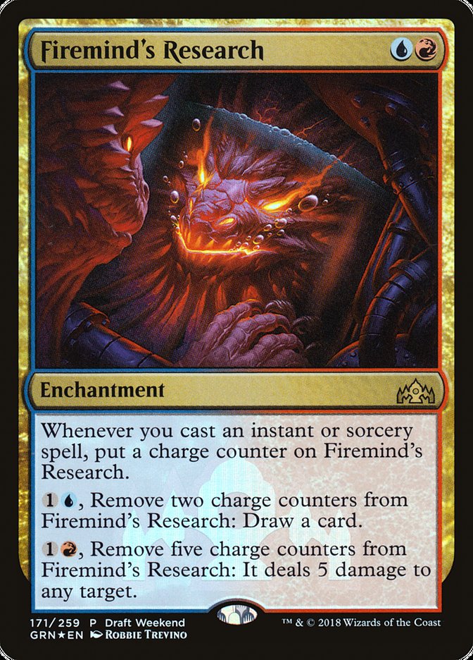 Firemind's Research (Draft Weekend) [Guilds of Ravnica Promos] | Good Games Modbury