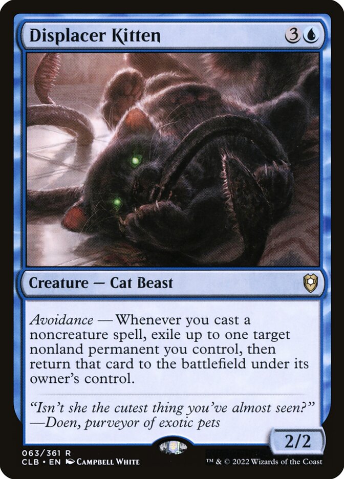 Displacer Kitten 63 (Commander Legends: Battle for Baldur's Gate)  | Good Games Modbury