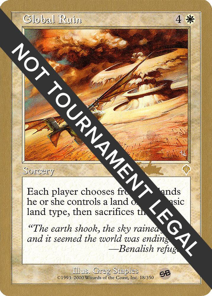 Global Ruin 2002 Brian Kibler INV SB bk18sb/153 (World Championship Decks)  | Good Games Modbury