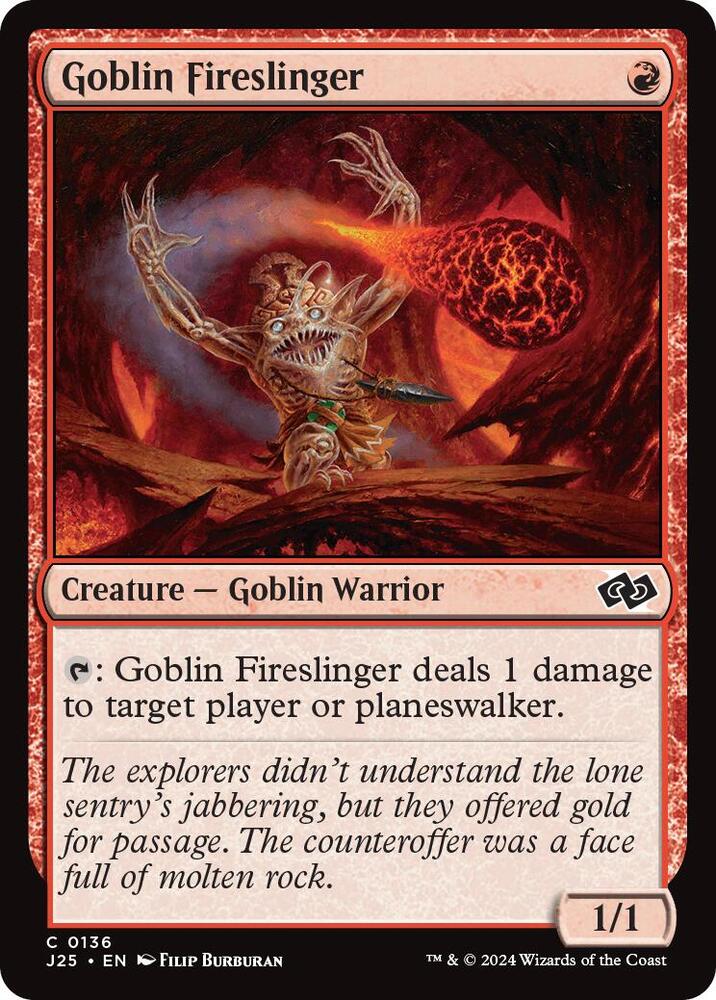Goblin Fireslinger 136/779 (Foundations Jumpstart)  | Good Games Modbury