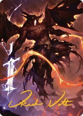 Balor Art Card (Gold-Stamped Signature) [Commander Legends: Battle for Baldur's Gate Art Series] | Good Games Modbury