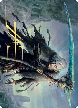 Egon God of Death Art Card Gold Stamped Signature 24 (Art Series: Kaldheim)  | Good Games Modbury