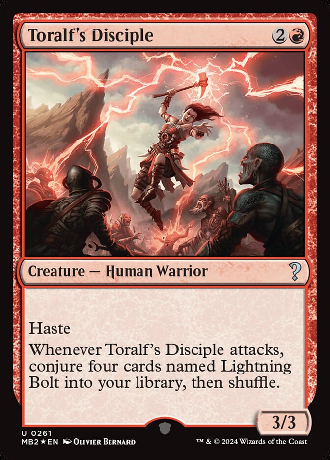 Toralf's Disciple 261/390 (Mystery Booster 2)  - Foil | Good Games Modbury