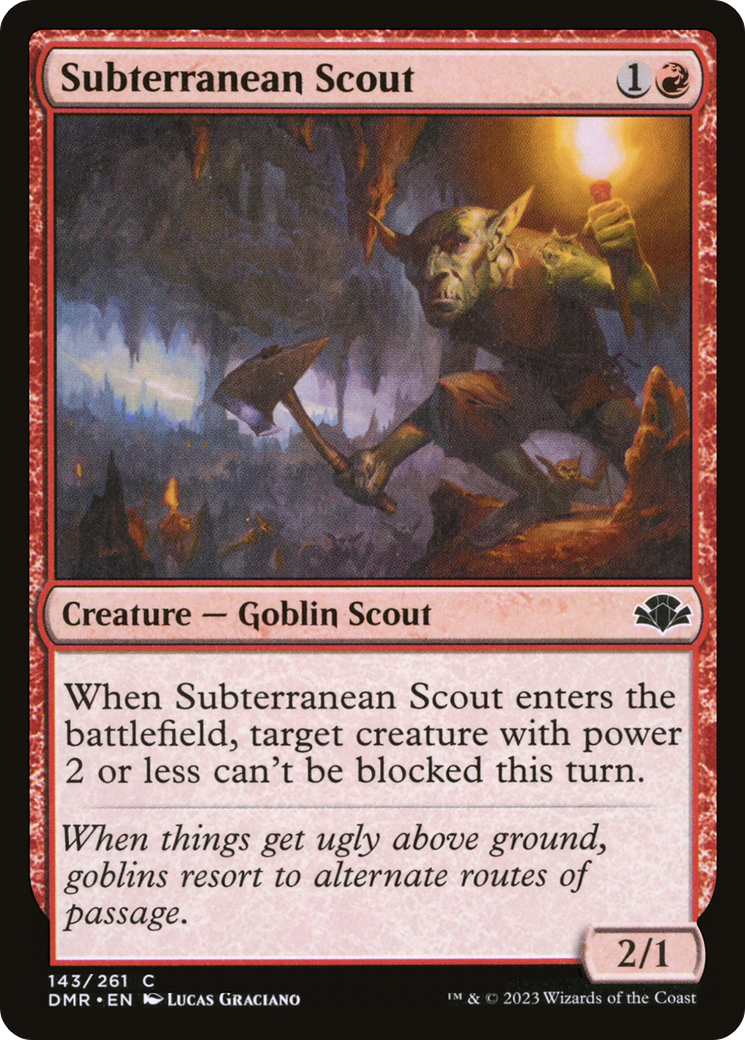 Subterranean Scout [Dominaria Remastered] | Good Games Modbury