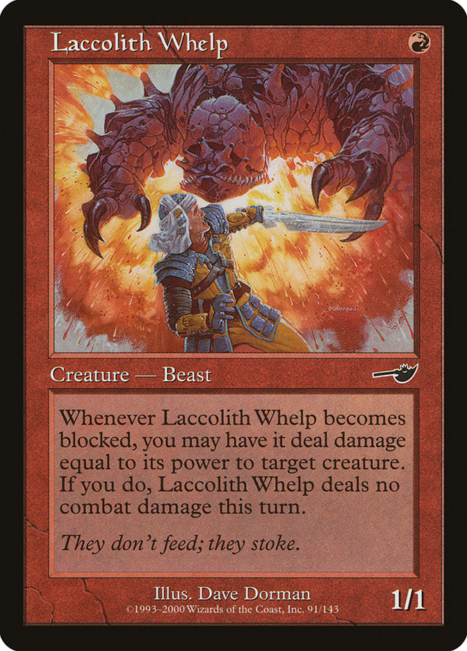 Laccolith Whelp 91/143 (Nemesis)  - Foil | Good Games Modbury