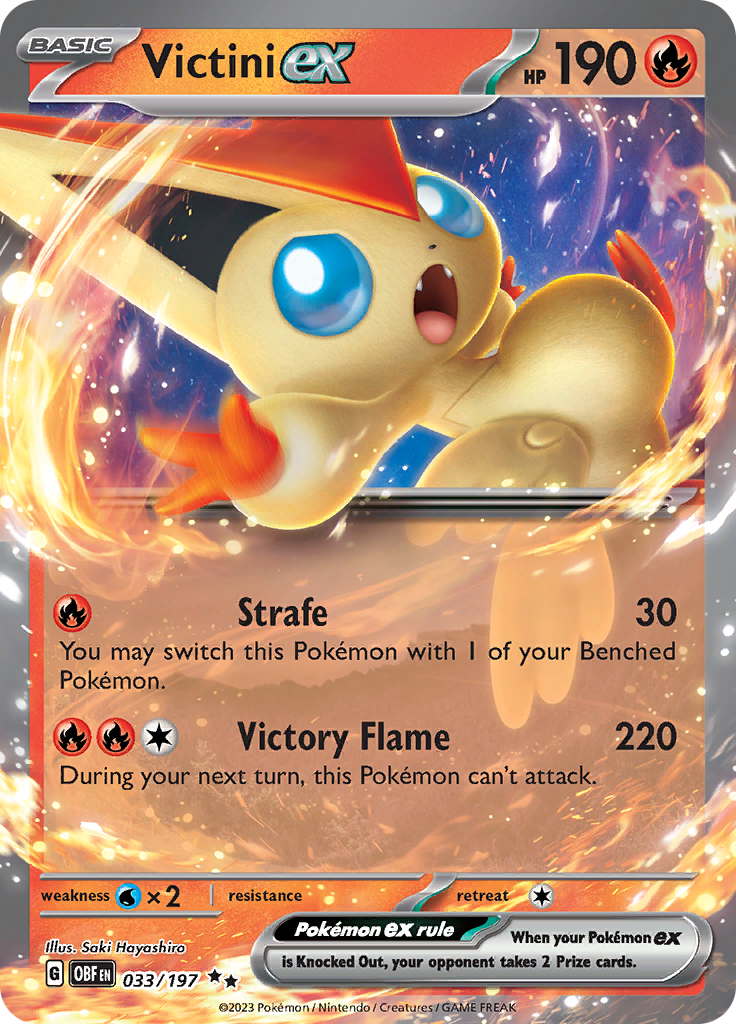 Victini ex (033/197) [Scarlet & Violet: Obsidian Flames] | Good Games Modbury