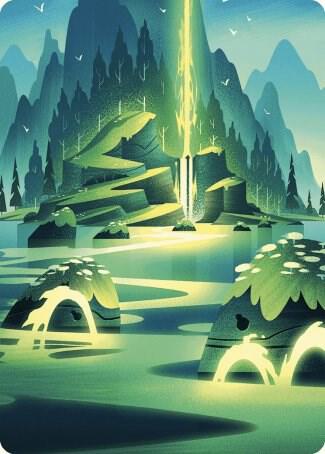 Leyline of Abundance Art Card 73 (Art Series: Wilds of Eldraine)  | Good Games Modbury