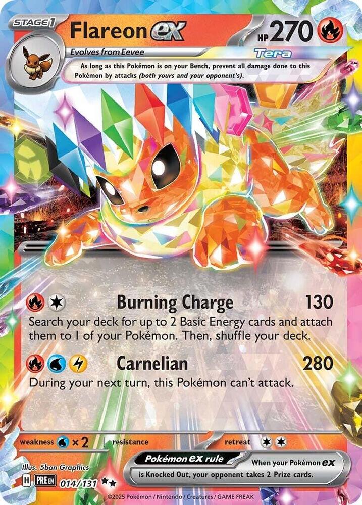 Flareon ex (014/131) [Scarlet & Violet: Prismatic Evolutions] | Good Games Modbury