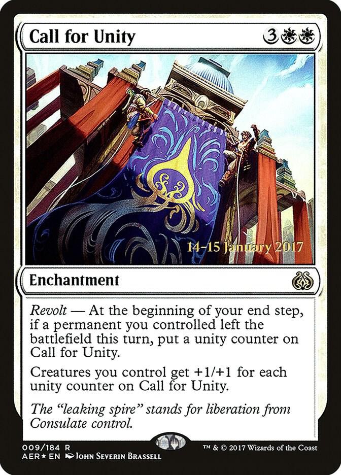 Call for Unity 9s/65 (Prerelease Cards)  - Foil | Good Games Modbury
