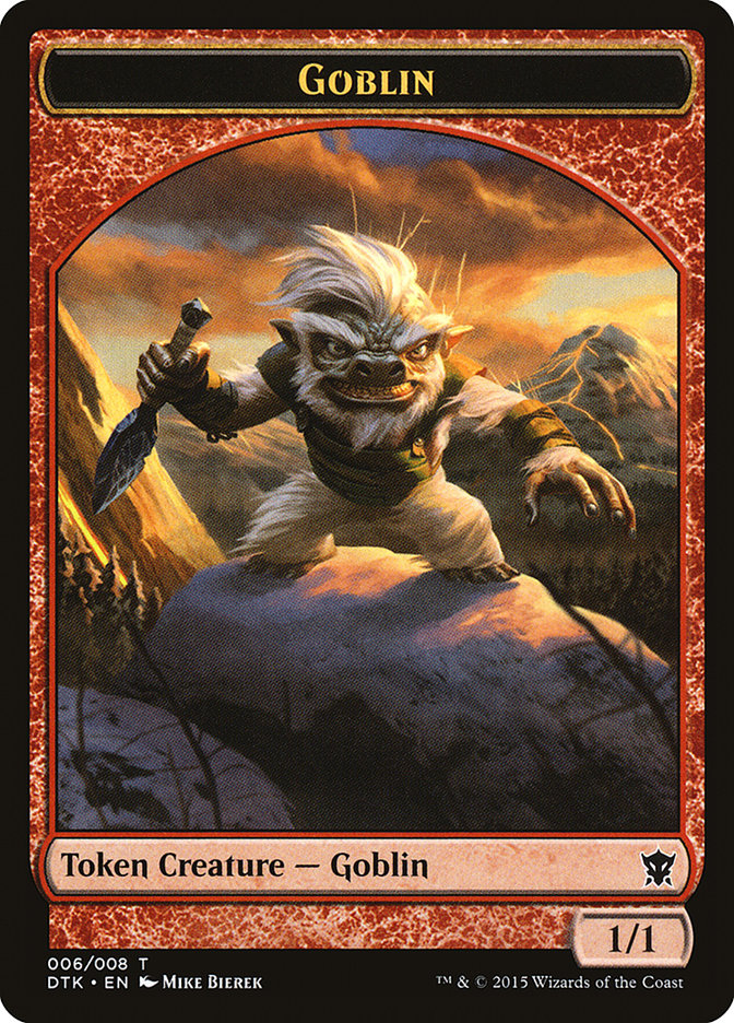 Goblin Token [Dragons of Tarkir Tokens] | Good Games Modbury