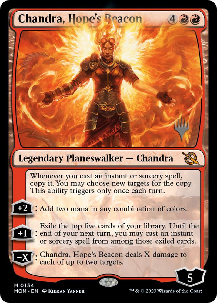 Chandra Hopes Beacon 134p/162 (Promo Pack: March of the Machine)  - Foil | Good Games Modbury