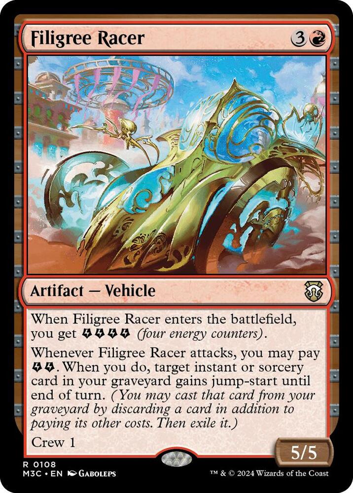 Filigree Racer 108/411 (Commander: Modern Horizons 3)  | Good Games Modbury