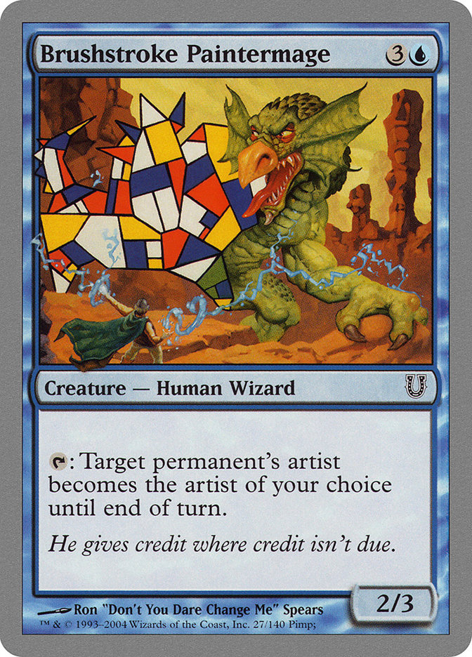 Brushstroke Paintermage [Unhinged] | Good Games Modbury