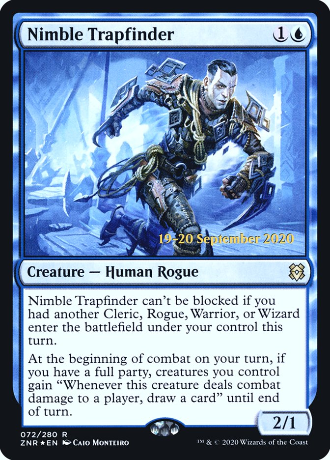 Nimble Trapfinder [Zendikar Rising Prerelease Promos] | Good Games Modbury