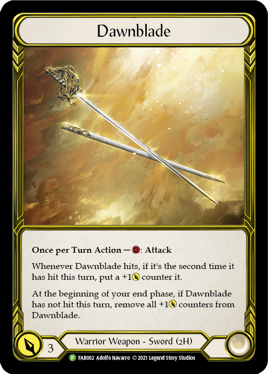 Dawnblade (Golden) [FAB062] (Promo)  Cold Foil | Good Games Modbury