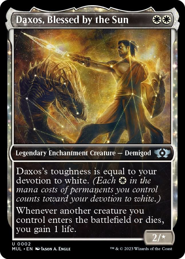 Daxos, Blessed by the Sun 2 (March of the Machine: Multiverse Legends)  - Showcase Foil | Good Games Modbury