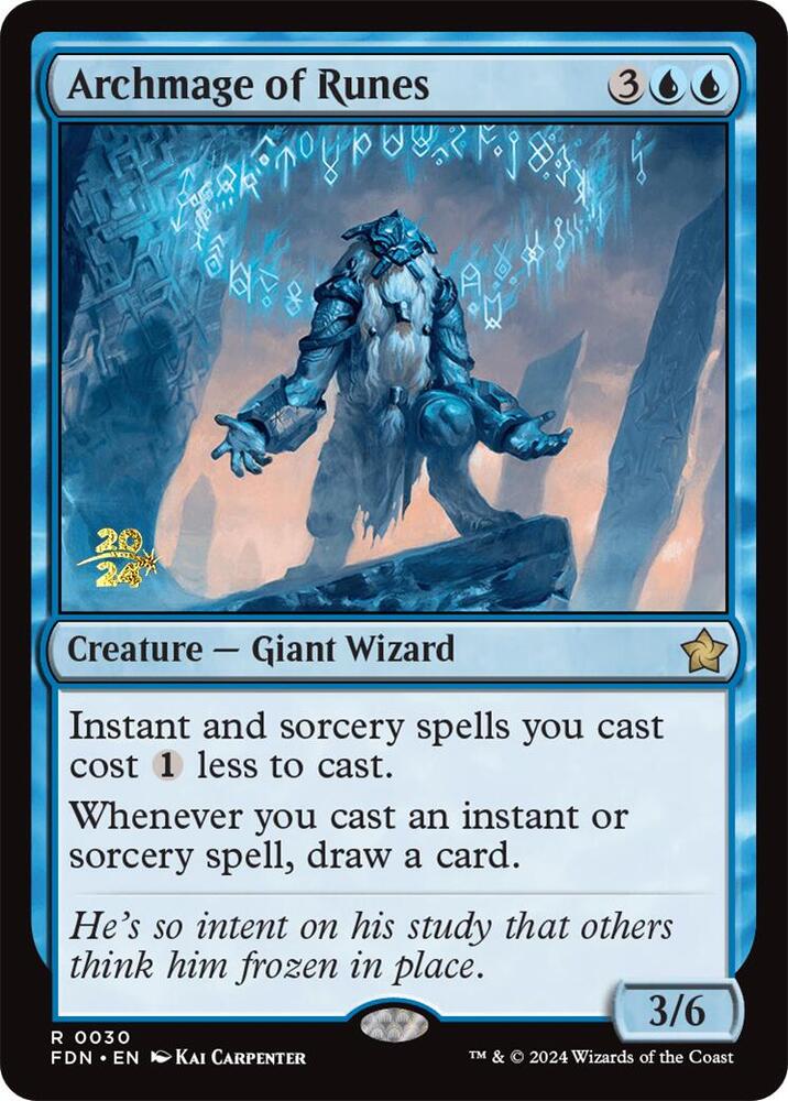 Archmage of Runes 30s/101 (Prerelease Cards)  - PreRelease Foil | Good Games Modbury