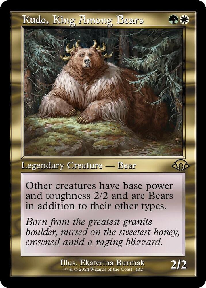 Kudo, King Among Bears 432 (Modern Horizons 3)  - Retro | Good Games Modbury