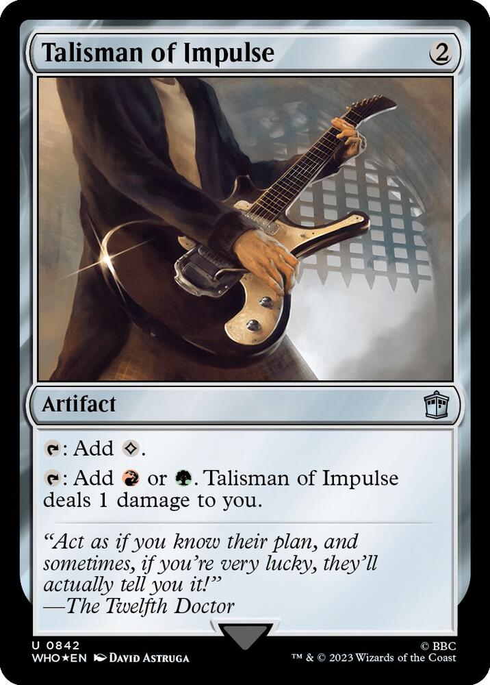 Talisman of Impulse 842/331 (Universes Beyond: Doctor Who)  - Surge Foil | Good Games Modbury