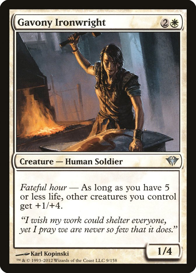 Gavony Ironwright 9/158 (Dark Ascension)  - Foil | Good Games Modbury