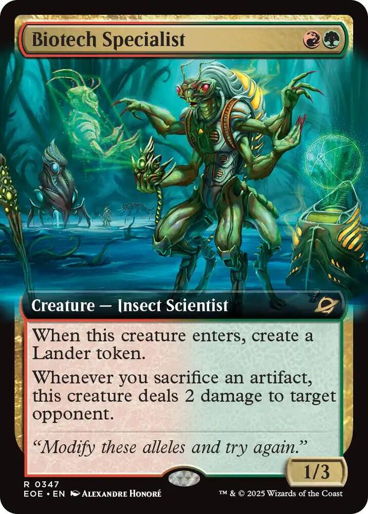 Biotech Specialist 347 (Edge of Eternities)  - Extended Art Foil | Good Games Modbury