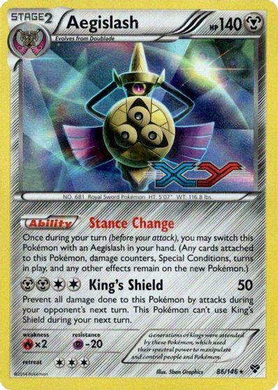 Aegislash (86/146) (Prerelease Promo) [XY: Black Star Promos] | Good Games Modbury