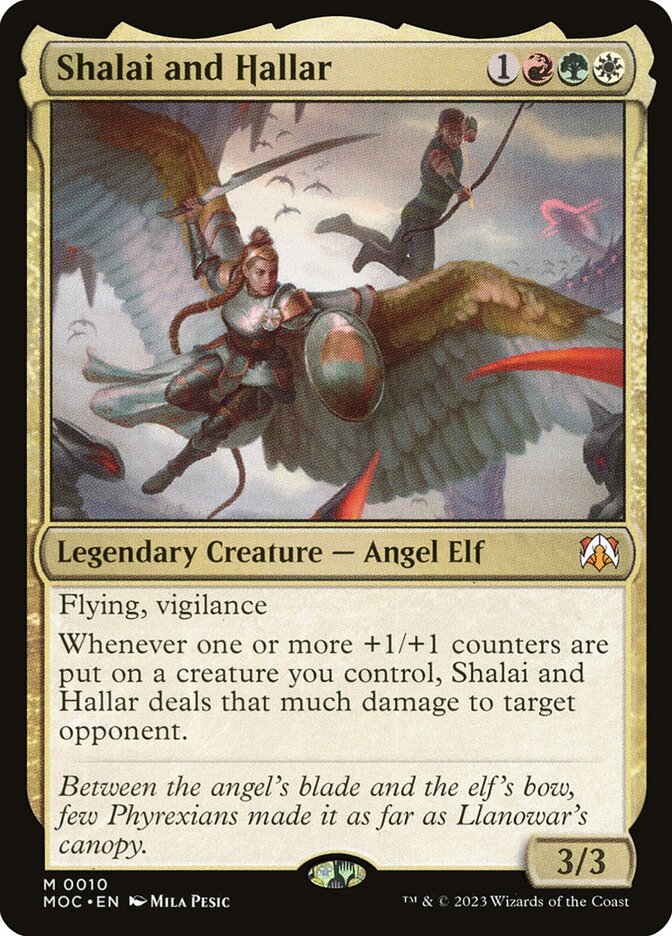 Shalai and Hallar 10/444 (Commander: March of the Machine)  - Foil | Good Games Modbury