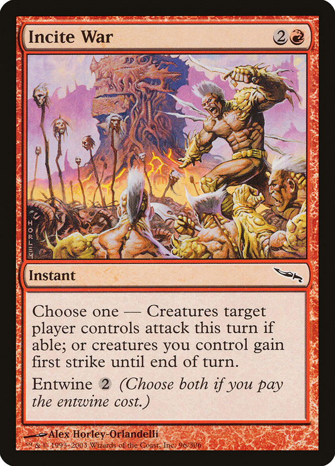 Incite War [Mirrodin] | Good Games Modbury