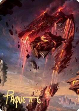 Mountain Art Card 17 81 Gold Stamped Signature 17 (Art Series: Zendikar Rising)  | Good Games Modbury