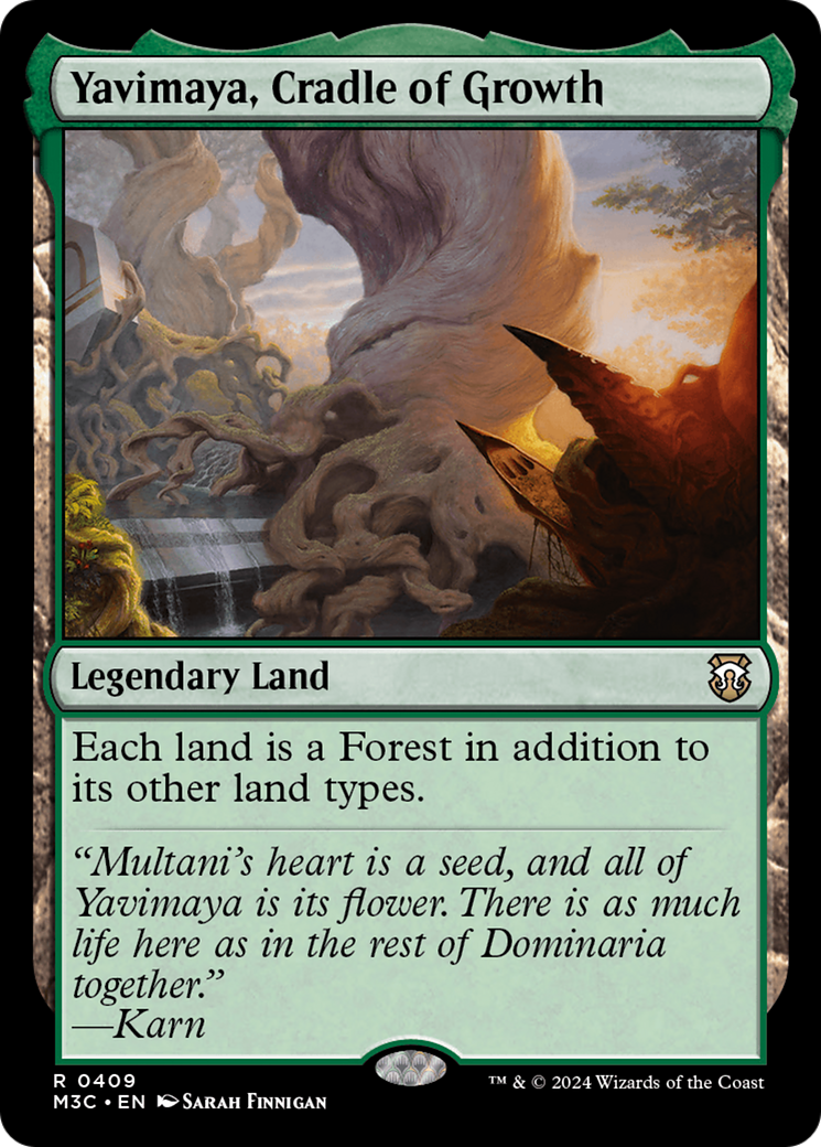 Yavimaya, Cradle of Growth (Ripple Foil) [Modern Horizons 3 Commander] | Good Games Modbury