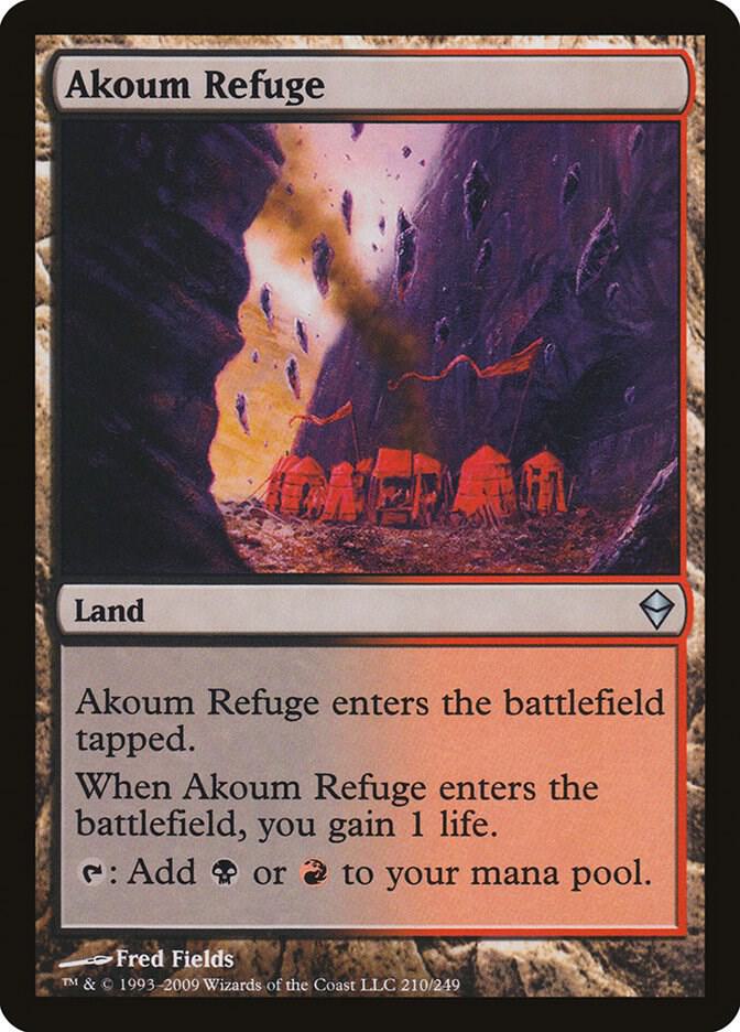 Akoum Refuge 210/249 (Zendikar)  - Foil | Good Games Modbury