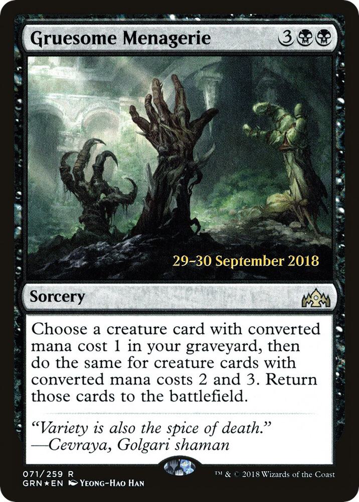 Gruesome Menagerie 71s/84 (Prerelease Cards)  - Foil | Good Games Modbury