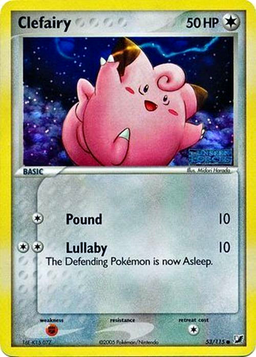 Clefairy (53/115) (Stamped) [EX: Unseen Forces] | Good Games Modbury