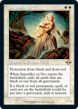 Sanctifier en Vec Retro Frame Foil Etched 386 (Modern Horizons 2)  - Foil | Good Games Modbury