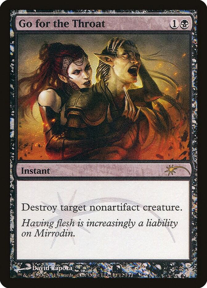 Go for the Throat 11/12 (FNM Promos)  - Foil | Good Games Modbury