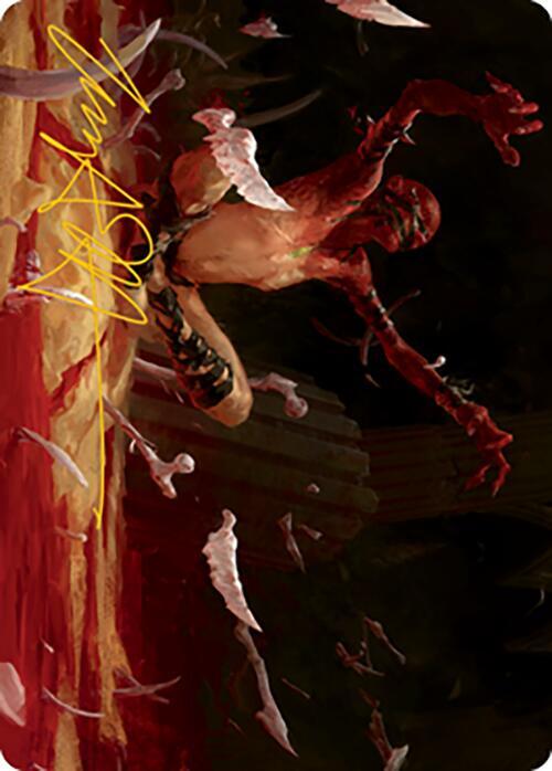 Bone Shards Art Card Gold Stamped Signature 27 (Art Series: Modern Horizons 2)  | Good Games Modbury