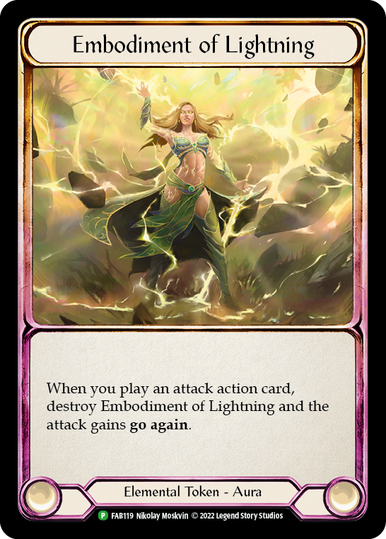 Embodiment of Lightning [FAB119] (Promo)  Cold Foil | Good Games Modbury