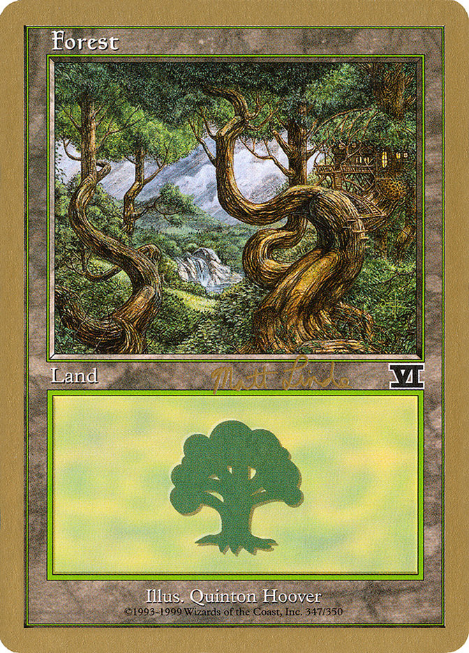 Forest (ml347b) (Matt Linde) [World Championship Decks 1999] | Good Games Modbury