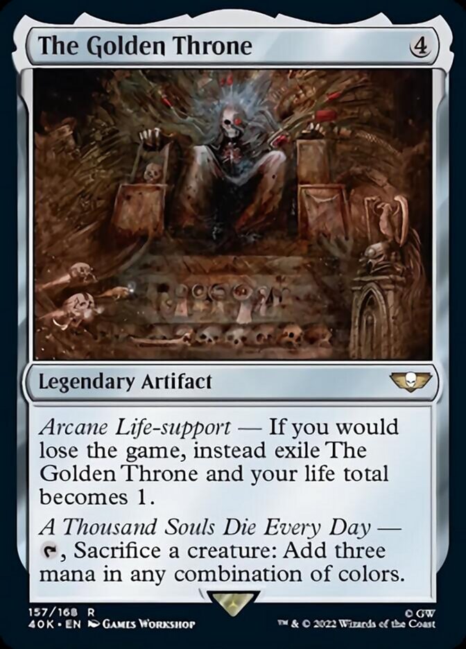 The Golden Throne (Surge Foil) [Universes Beyond: Warhammer 40,000] | Good Games Modbury