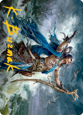 Lier, Disciple of the Drowned Art Card (Gold-Stamped Signature) [Innistrad: Midnight Hunt Art Series] | Good Games Modbury