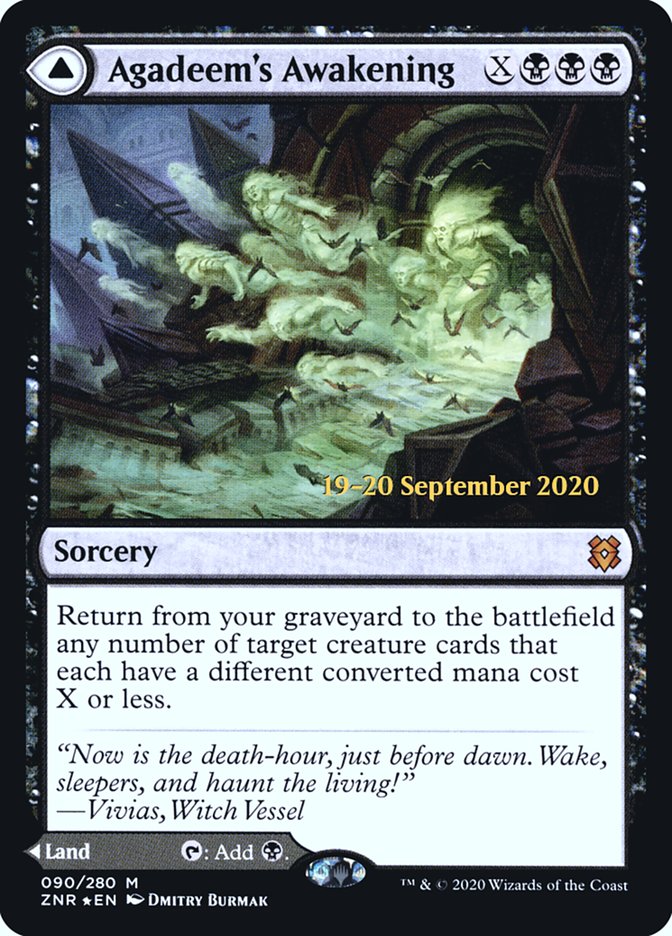 Agadeem's Awakening // Agadeem, the Undercrypt [Zendikar Rising Prerelease Promos] | Good Games Modbury