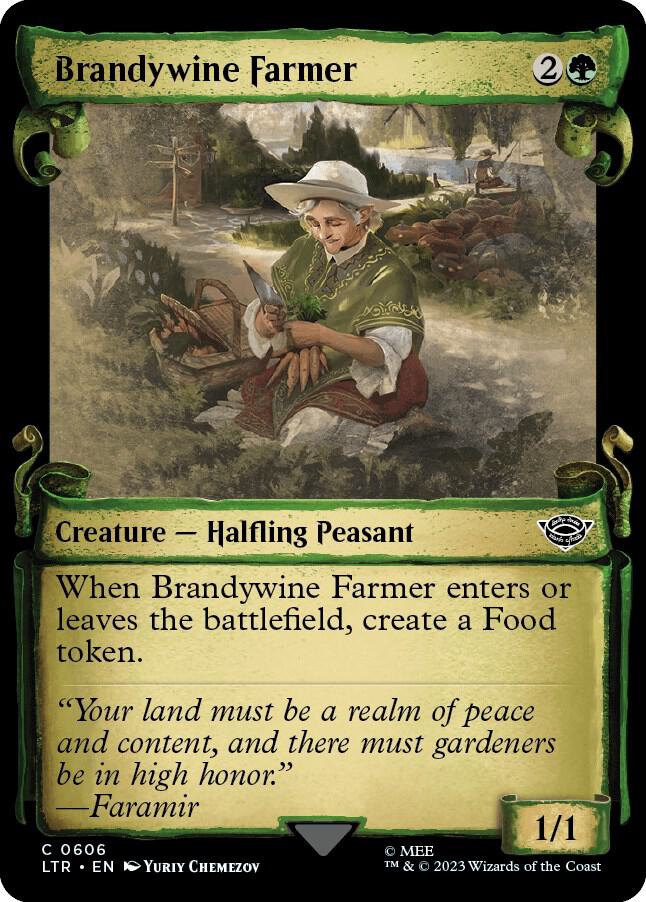 Brandywine Farmer 606 (Universes Beyond: The Lord of the Rings: Tales of Middle-earth)  - Showcase Scroll Foil | Good Games Modbury
