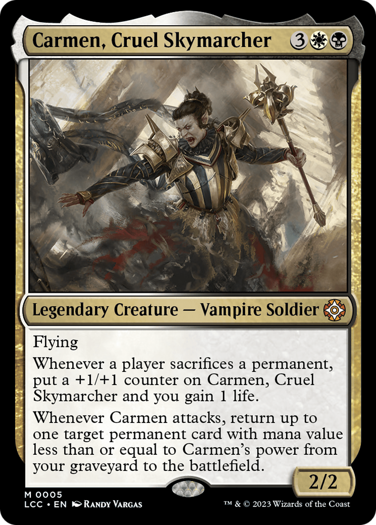 Carmen, Cruel Skymarcher [The Lost Caverns of Ixalan Commander] | Good Games Modbury