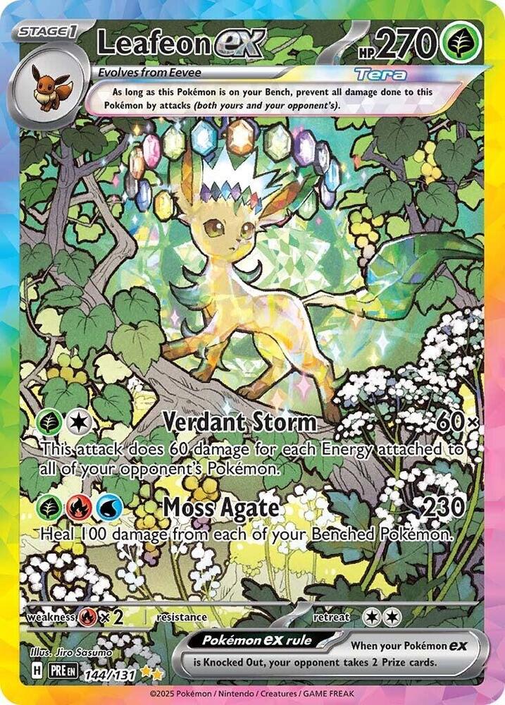 Leafeon ex (144/131) [Scarlet & Violet: Prismatic Evolutions] | Good Games Modbury