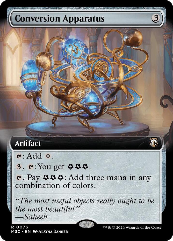 Conversion Apparatus 76/411 (Commander: Modern Horizons 3)  - Extended Art Ripple Foil | Good Games Modbury