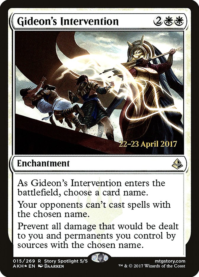 Gideon's Intervention [Amonkhet Prerelease Promos] | Good Games Modbury