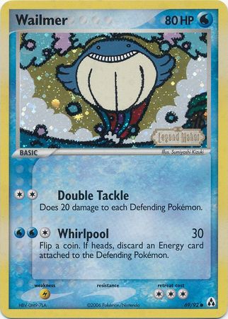 Wailmer (69/92) (Stamped) [EX: Legend Maker] | Good Games Modbury