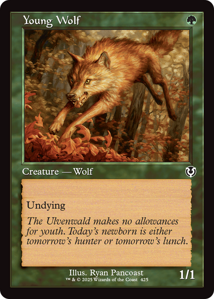 Young Wolf (Retro Frame) [Innistrad Remastered] | Good Games Modbury