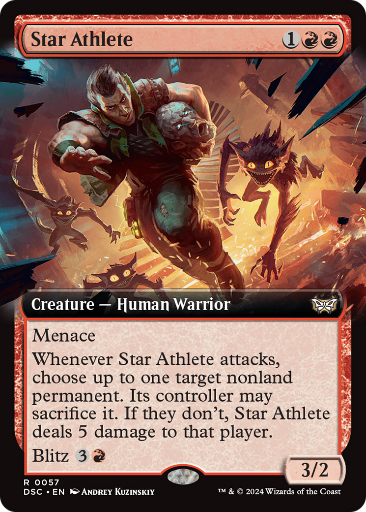 Star Athlete (Extended Art) [Duskmourn: House of Horror Commander] | Good Games Modbury